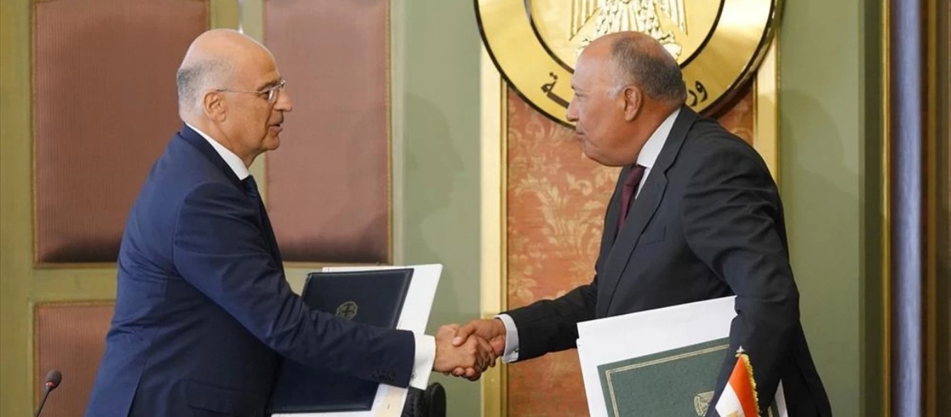 Ν.Δένδιας: Συναντήθηκε στο Κάιρο με τον Σάμεχ Σούκρι - Όσα συζήτησαν